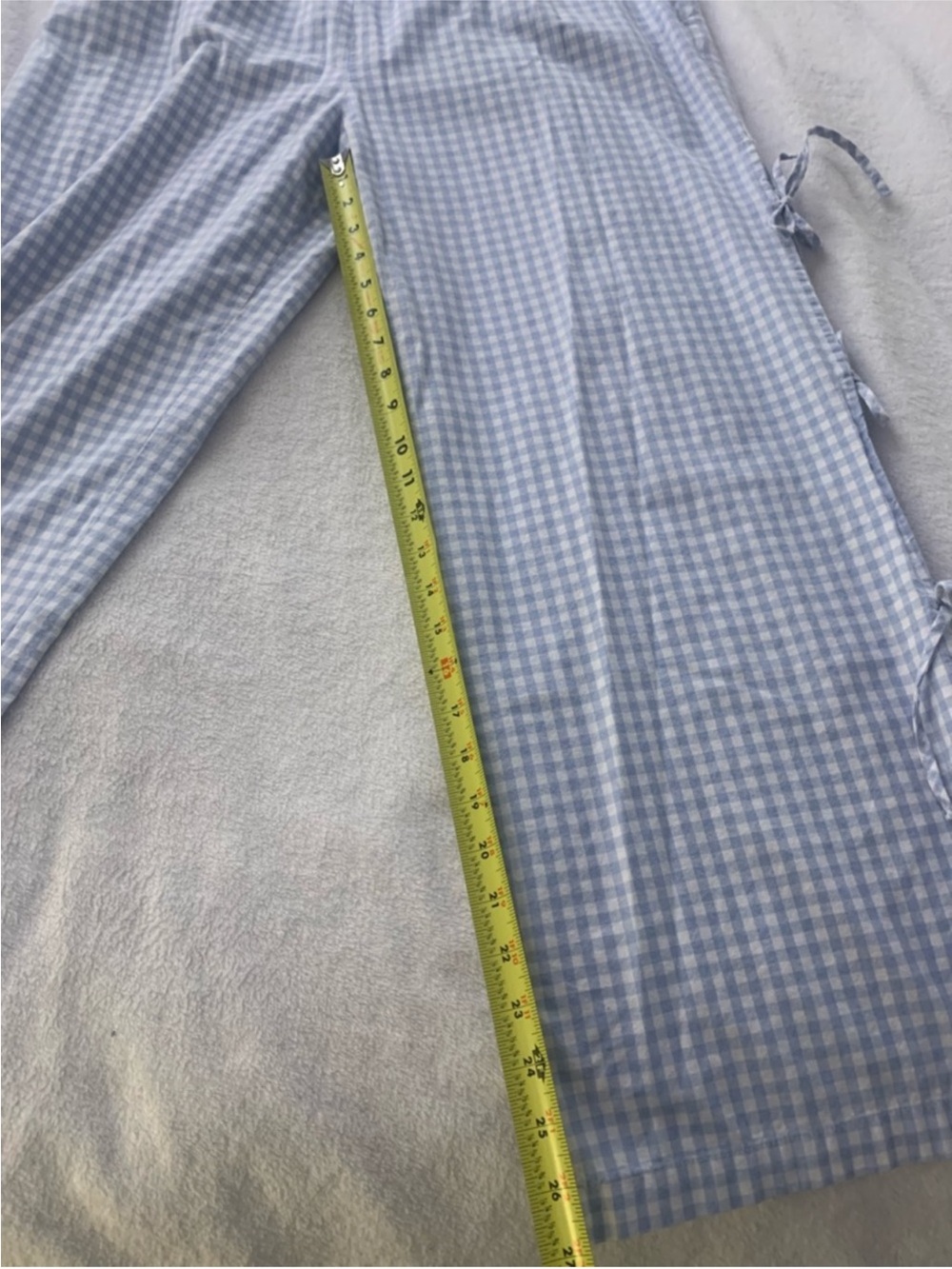 Sincerely Jules Soft Baby Blue
Gingham Wide Leg Side Bow Tie
Pants XL - Picture 10 of 16
